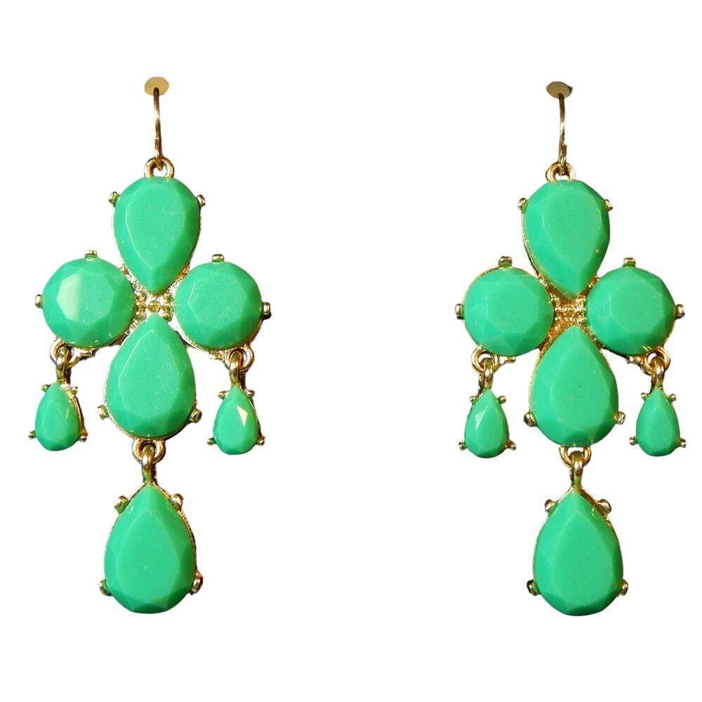 Loving Life Green Hook Earrings